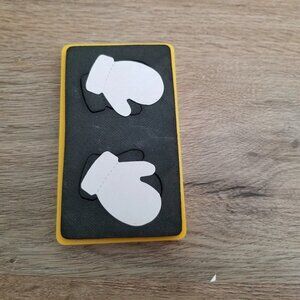 Sizzix  Yellow Die Cut MITTENS, SNOW GLOVES 38-0240